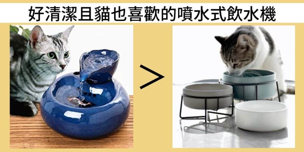 好清潔且貓也喜歡的噴水式飲水機